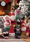 King Cole 9075 Knitting Pattern Christmas Candy Cosies in Dollymix and Pricewise DK