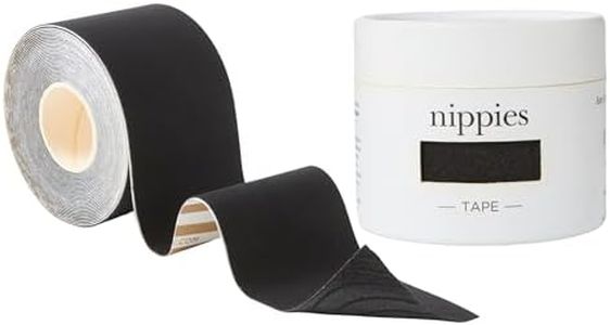 Nippies Black Breast Lift Tape - 2-inch Wide Adhesive Fashion Tape For Skin and Body, Invisible Under Clothing
