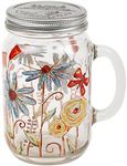 Topadorn 21oz Glass Mason Jar with 
