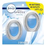 Febreze Small Spaces Air Freshener, Linen & Sky, Odor Eliminator for Strong Odors, 2 Count