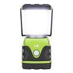 LE Outdoor LED Camping Lantern, 1000LM, Dimmable, Battery Powered, Water Resistant LED Camping Light, Portable Camping Lamp for Hiking, Fishing, Emergency, Power Outage