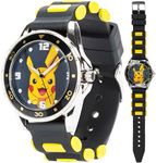 Accutime Kids Pokemon Pikachu Analog Quartz Watch for Boys, Girls, and Adults All Ages, Pikachu, Quartz Watch