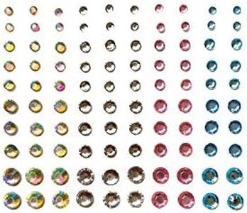 Neva Nude 100 Ready to Wear Pastel Gemmies Single Jewel Crystal Sticker for Face Body Pink Teal Blue Clear Iridescent