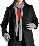 Cashmere Boutique: 100% Pure Cashmere Unisex Gloves (Color: Black, Size: Small/Medium)