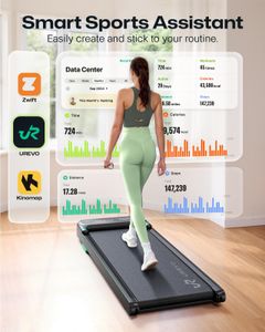 UREVO Smart Under Desk Walking Pad Treadmill   – Portable Home Office Fitness