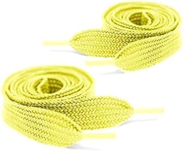 Mercury + Maia Thick Fat Shoe Laces for Sneakers - Chunky Jumbo Wide Shoelaces - Stay Tied - USA Made (40, MAIZE)