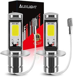 AUXLIGHT H1 LED Fog Light Bulbs 6000K Xenon White, Super Bright High Power COB Chips LED Fog Daytime Running Lights DRL Bulbs Replacement for Cars, Trucks, NOT for Headlights (Pack of 2)