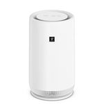 SHARP UA-PN1U-W Tower Air Purifier with Night Light, Compact Quiet Slim Unit with Plasmacluster Ion Technology, Triple Filter System, Removes Pollen, Viruses, Allergens, Dust, Smoke & Odours – White