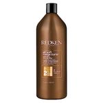 Redken All Soft Mega Curls Shampoo, For Curly & Coily Hair, Sulfate Free Shampoo, For Curly & Coily Hair, Nourishes & Softens Severely Dry Hair, With Aloe Vera, 1000 ML