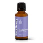 Plant Therapy Meditation Synergy Essential Oil Blend. 100% Pure, Undiluted, Therapeutic Grade. Blend of: Ylang-ylang, Patchouli, Frankincense, Clary Sage, Sweet Orange and Thyme. 30 mL (1 Ounce).