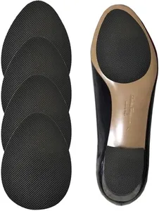 BHXANZOU Black Shoe Sole Protector,Anti Slip Shoe Grips on Bottom of Shoes - Bottom Protector - Sole Guard - Non-Slip Shoe Pads for High Heels (4.3"x3",10 Pcs Black)