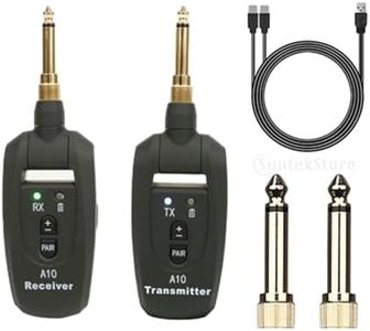 HEAVENGLOW Digital Wireless Guitar System Cordless Guitar Amplifier for Electric Guitar|1 Guitar Transmitter 3.5mm | Microphones & Wireless Systems| Pro Audio Equipment |Musical Instruments & Gear