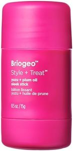 Briogeo Style + Treat Yuzu + Plum Oil Sleek Stick, Vegan Wax Hair Stick, Non-Greasy, Travel-Friendly, Tames Flyaways, Styling Stick for All Hair Types, Vegan, Cruelty-Free, 0.5 oz