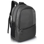 Half Moon Valex Unisex School Bag/ 15.6 inch Laptop Backpack/College Bagpack/Office Back Packed for Men Women | School Bags for Boys Girls with Small Pockets & Laptop Compartment (Grey)