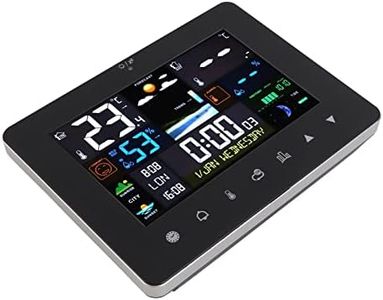 Colorful Touch Screen Digital Weather Forecast Station Wireless Indoor Outdoor Thermometer Test SKU
