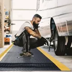 tonchean 3' x 7' Anti Fatigue Mats Industrial, Extra Thick 15/16" Ergonomic Standing Floor Pad, Work Mats for Machinist Workshop Garage, Reducing Pressure