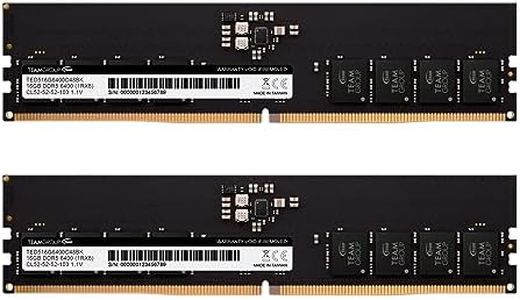 TEAMGROUP Elite DDR5 32GB Kit (2x16GB) 6400MHz PC5-51200 CL52 Non-ECC Unbuffered UDIMM 288 Pin PC Computer Desktop Memory Module Ram Supports Intel & AMD TED532G6400C52DC01