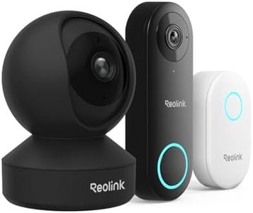 REOLINK Doorbell Camera Bundle 5MP Indoor Camera,Remote Control in One App, No Subscription Fee, Local Storage, Works w/Goodle Assistant