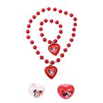 Li'l Diva Minnie Mouse Pack Of 4-1 Necklace, 1 Bracelet And 2 Rings For Girls 3 Years And Above