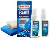 Waxpol Rain Repellent with Applicator & Special Cloth for Glass 45 ML Refill Pack