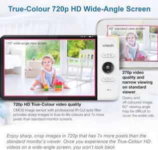 VTech 7" HD Baby Monitor – High-Resolution Video Display