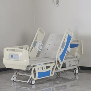 UdaCa ICU Electric Hospital Bed with Built-in Weight Scale - 5-Function Adjustable Medical Bed, 661lbs Capacity, CPR Mode, Central Control Panel & Battery Backup (84.6" L x 41.3" W x 18.9-29.5" H)