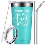 BIRGILT Aunt Gifts from Niece, Nephew - Christmas Gifts for Great Aunt, Best Aunt, New Aunties - Mothers Day Aunt Tumbler Cup 20oz