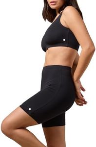 URBAN ADVENTURE High Coverage Premium Cotton Spandex Mid Waist Elastane Stretch Shorties - Gym -Cycling Shorts/Tights for Women (in, Alpha, L, Regular, Black)