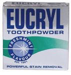 Eucryl Freshmint Toothpowder, Tooth Whitening Powder, Powerful Stain Remover, For Tobacco, Tea, Coffee & Wine Stains, Unique Polishing Action, 1 x 50g