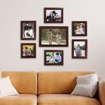 ARCANE DECOR™️ Photo Frames For Wall Decoration Set of 7 - Brown, 6x8-4, 6x6 Photo Frames For Home, Office or Wall Decoration, Ideal Gift for Friends and Family, Wall Hanging for Home Decor