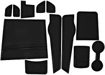 CupHolderHero fits Nissan Versa Accessories 2020-2024 Premium Custom Interior Non-Slip Anti Dust Cup Holder Inserts, Center Console Liner Mats, Door Pocket Liners 14pc Set (Solid Black)