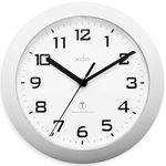 Acctim 74367 Peron Radio Controlled Wall Clock, Silver, 23 cm l x 23 cm w