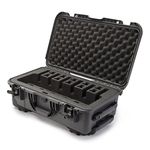 Nanuk 935 Waterproof Professional Gun Case, Military Approved, Custom Foam Insert with Wheels 6UP- Graphite - Made in Canada