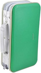 CD DVD Wallet, Wismart 96 Capacity Heavy Duty Sturdy DVD Storage Hard Shell CD Disk Holder DVD Case VCD Wallets Blu-ray Media Case Storage Holder Organizer Wallet,96 Capacity (Green)