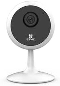 EZVIZ by Hikvision|C1C-B WiFi Indoor Home Smart Security Camera| 2 Way Talk 1080p Full HDl Privacy Protection| Night Vision| Motion Detection| BuiltIn MicroSD Card Upto 256GB | Alexa & Google, White