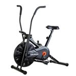 SPARNOD FITNESS SAB-06_R Upright Air Bike Exercise Cycle for Home Gym - Dual Action for Full Body Workout - Adjustable Resistance, Height Adjustable seat, Without Back Rest