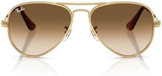 Ray-Ban Unisex's Rb3925 Aviator Max Sunglasses, Gold/Clear Gradient Brown, 62 mm