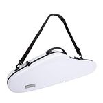 Aileen CSV-F18 Violin Hard Case 4/4 Full Size Luxury with Hygrometer Suspension, White