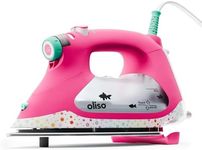 oliso TG1600 Pro Plus SmartIron with automatic lift - for clothing, sewing, quilting and crafting Ironing | Steam iron with Diamond Ceramic-Flow soleplate, Tula Pink