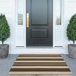 KIMODE Striped Fall Outdoor Rug Dec