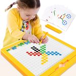 YYDeek Magnetic Drawing Board, Magnet Doodle Board with 2 Pens, Travel Toys for Toddlers on Plane, Montessori Toys for 3 Year Olds, Toddler Toys for 2 3 4 Years Old Boys and Girls