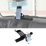 Car Instrument Panel Track Mobile Phone Holder Trim for Hummer H3 2005-2009 Central Control Air Vent Multifunctional Mobile Phone Holder,Black,1PCS