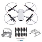 HeiyRC Mini 4K 2 SE Propellers Propeller Guard Landing Gear Leg Propeller Holder 16 Pcs Blades, 4 in 1 Bundle for DJI Mavic Mini 2 SE/Mini 4K/Mini SE/Mini 2 Fly More Combo Drone Accessories Set