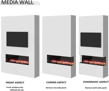 Endeavour Rosedale 60" Electric Fireplace – Wall Mounted Heater