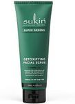 Sukin Super Greens Face Scrub 125ml - with Kale, Spirulina & Pineapple; Cruelty Free & Vegan Friendly -Polishes Leaving the Skin Smooth and Free of Impurities.