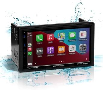 BOSS Audio Systems BVCP9700A-MR Marine Boat Stereo Sound System - Apple CarPlay, Android Auto, 7 Inch Double Din Touchscreen, Bluetooth Audio and Calling Head Unit, Radio Receiver, No CD Player