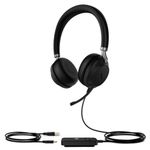 Yealink Premium Bluetooth Headset UH38 Dual USB/Bluetooth Auto Noise Cancelling ANC Busy Light Dual Mute -Teams