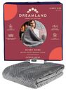 Dreamland Home Deluxe Velvet Herringbone Quilted Heated Throw Blanket (Intelliheat+ 5 Minute Technology, 120 x 160 cm, 6 Temperature Settings, Machine Washable, 1/3/9-hour auto timer) Grey