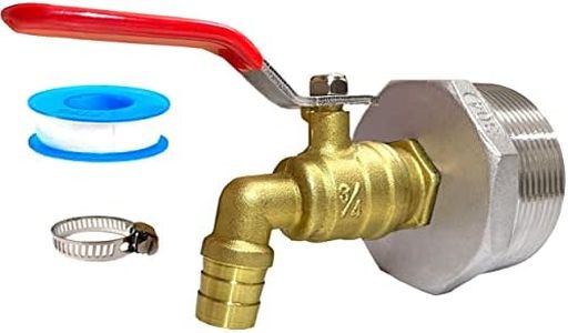 Generic 2 inch Drum Faucet 34 inch Brass Barrel Faucet with EPDM Gasket for 55 Gallon Drum