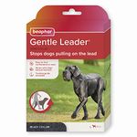 Beaphar | Gentle Leader | Head Collar for Large Dogs | Stops Pulling On The Lead | Training Aid with Immediate Effect | Endorsed by Behaviourists | Black x 1